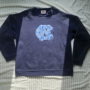 Navy Blue Women's Sweatshirt with Logo